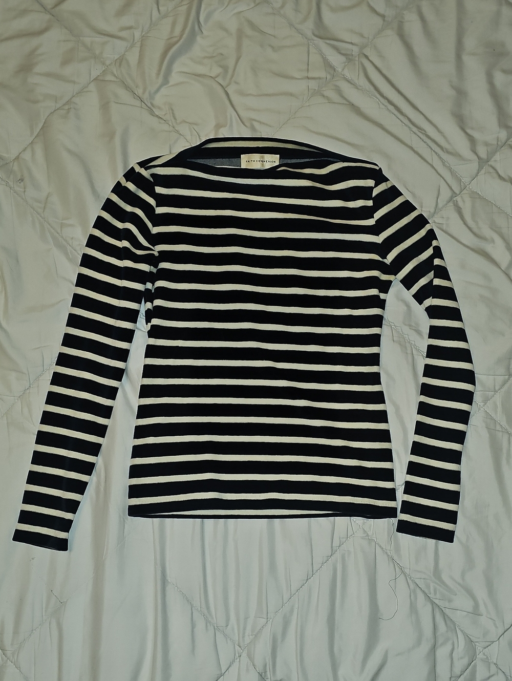 Faith Connexion Sailor Velvet Top Striped